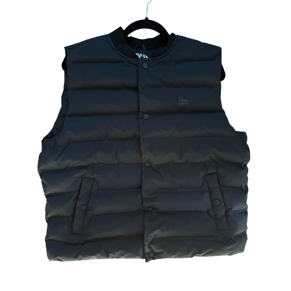 Zara ZARA size 13-14 164 CM Black Puffer Jacket Vest Stay Original Sleeveless